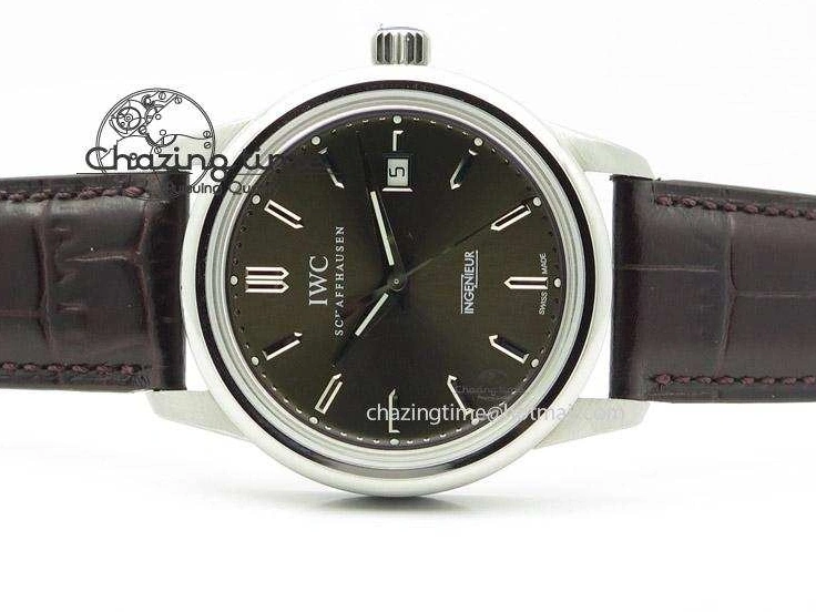 MIROTIME 0807 Affordable Ingeniuer St.Laurens SS Brown Dial MK 1:1 Best Edition On Black Leather Strap A 7365